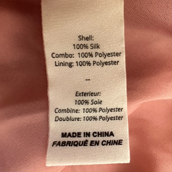 Cinq a Sept Pascale Silk Top Floral Pink Elastic Cuff Front Hem Tie - Picture 9 of 9